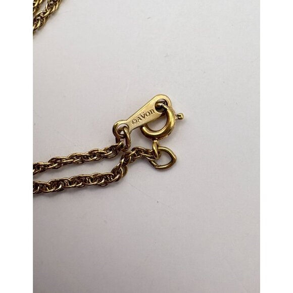 Vintage Avon Roller Skate Charm Necklace  Gold Tone Retro 80s Jewelry - Picture 5 of 6